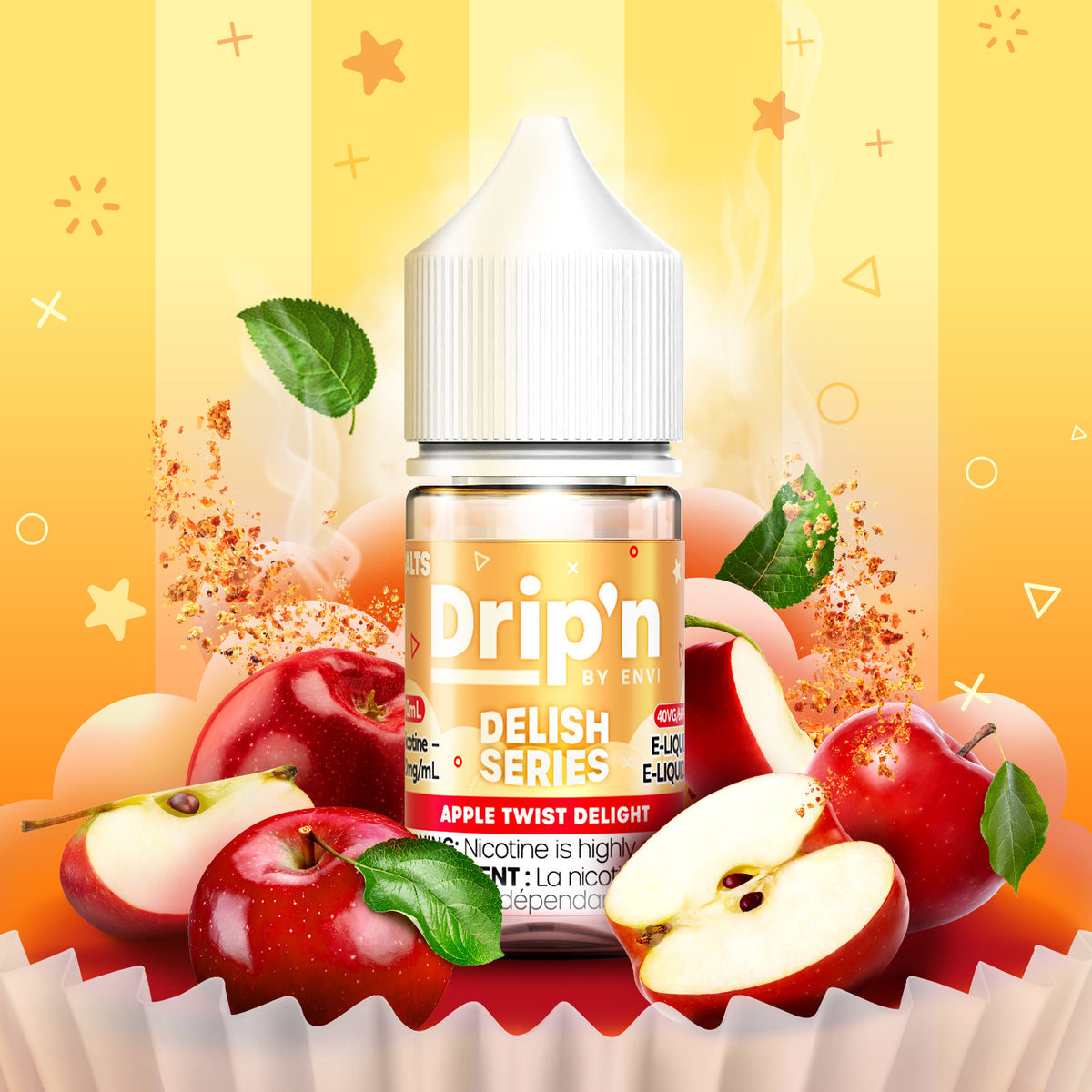 Drip'n Delish E-Liquid - Apple Twist Delight (AB)