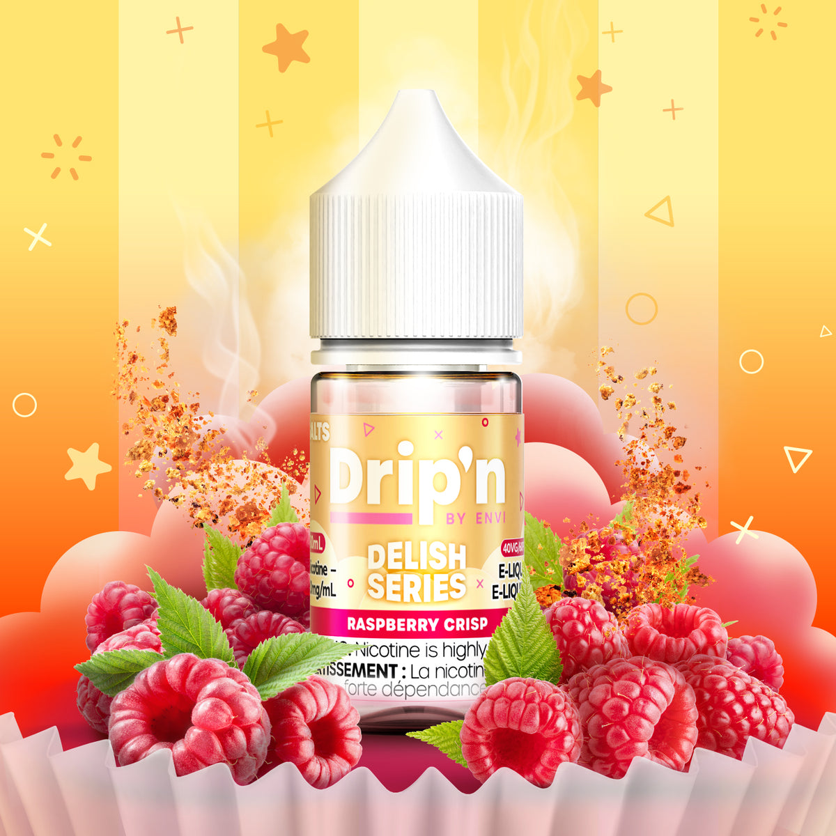 Buy Drip'n Delish E-Liquid - Raspberry Crisp Online