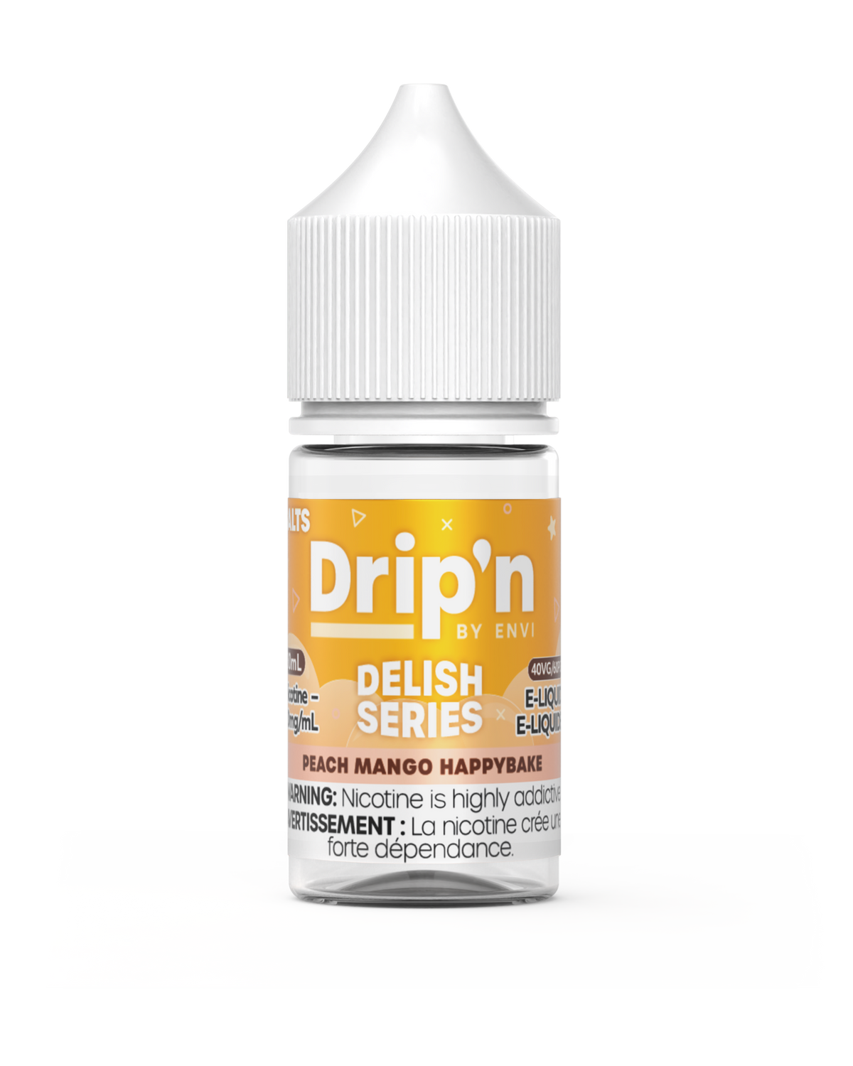 Drip'n Delish E-Liquid - Peach Mango Happybake (AB)