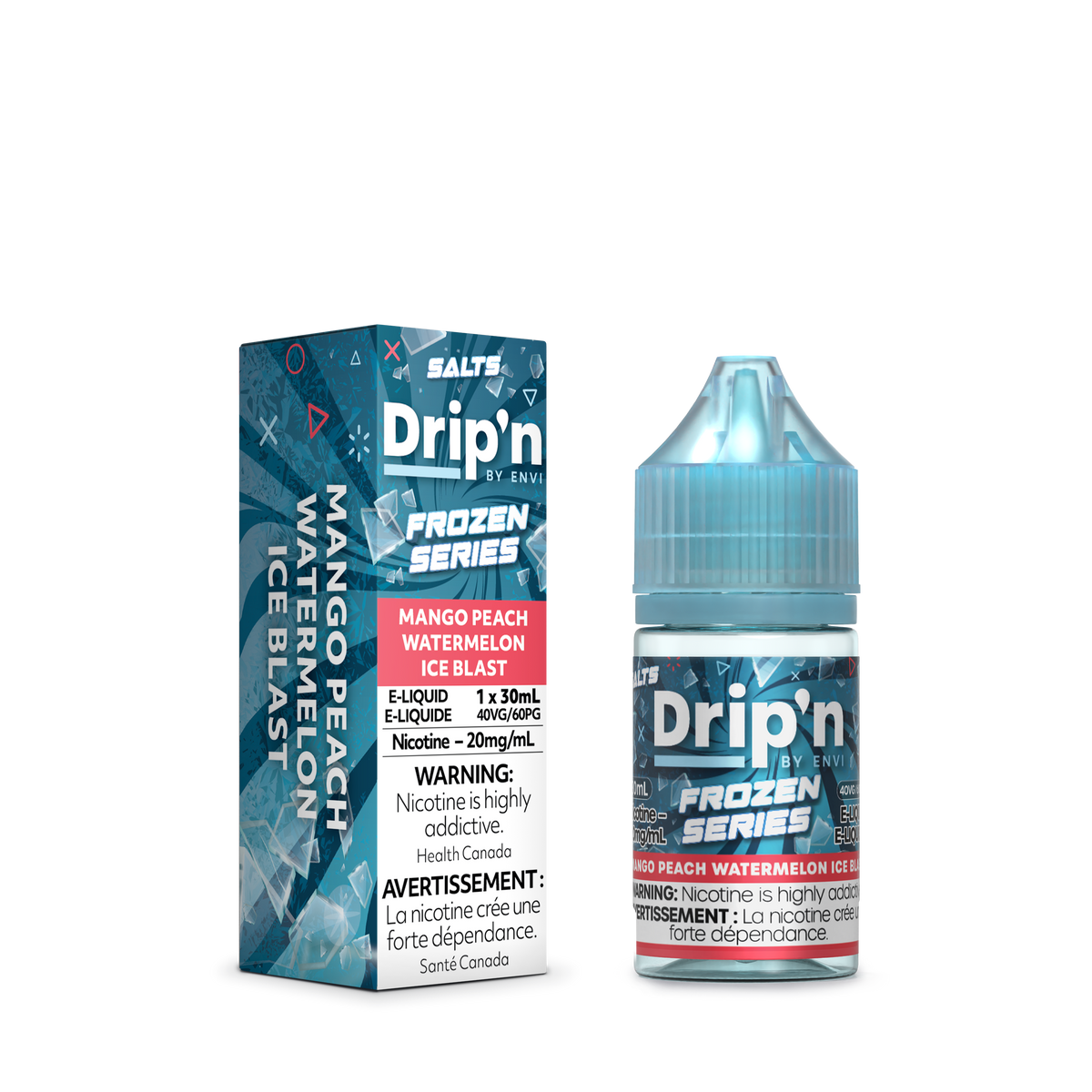 Drip'n Frozen E-Liquid - Mango Peach Watermelon Ice Blast (MB)