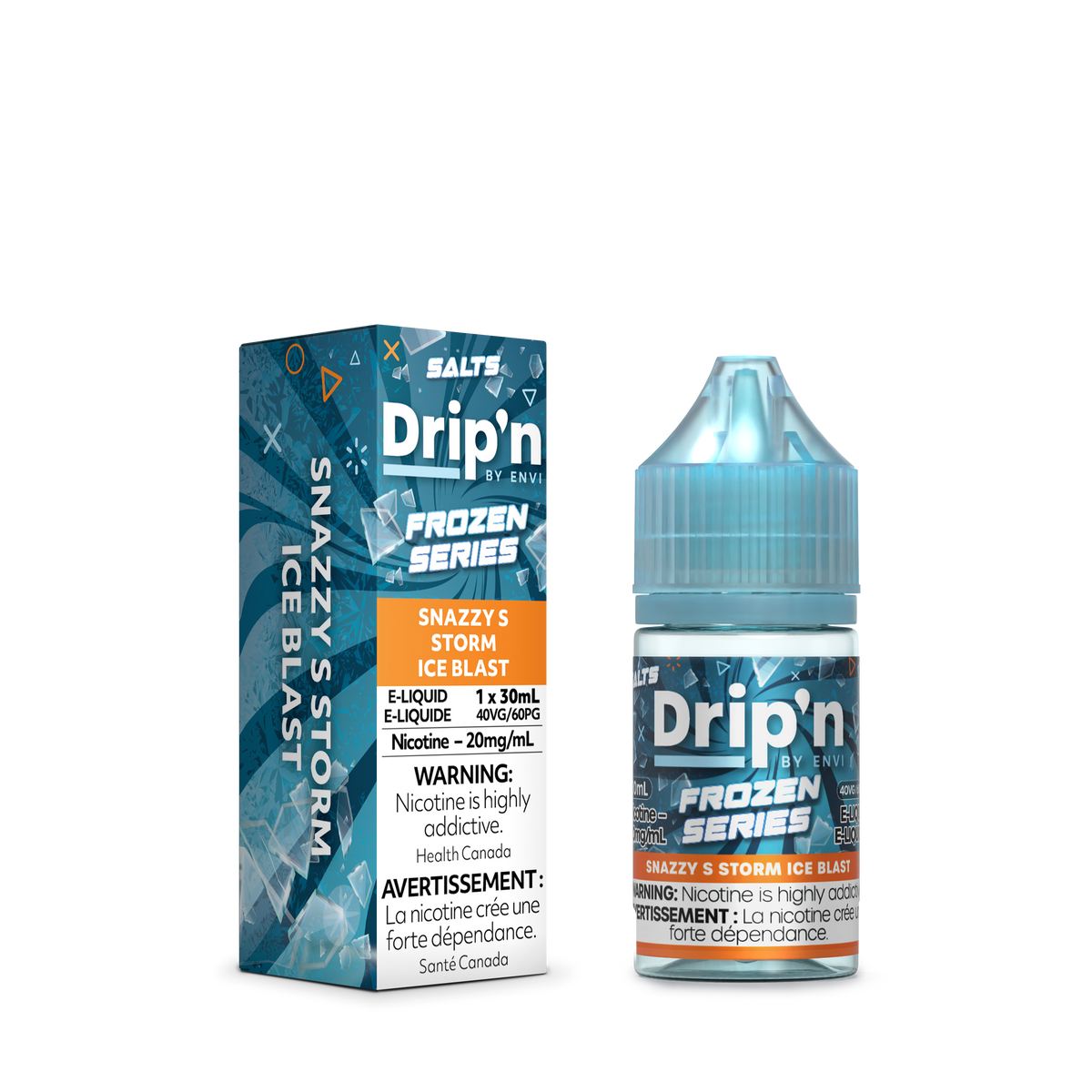 Buy Drip'n Frozen E-Liquid - Snazzy S Storm Ice Blast Online