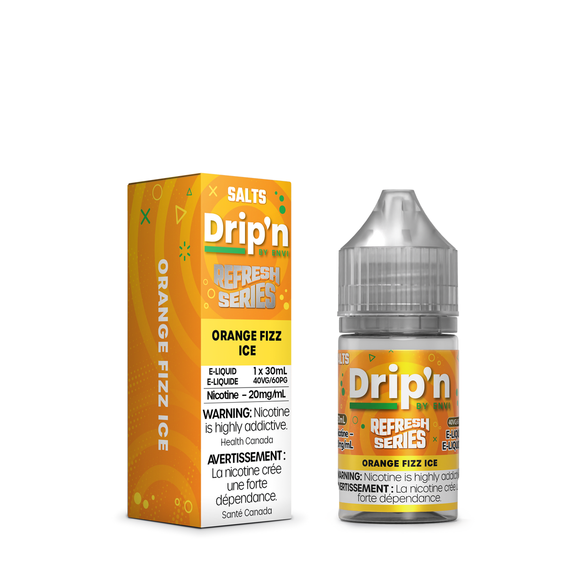 Drip'n Refresh E-Liquid - Orange Fizz Ice (ON)