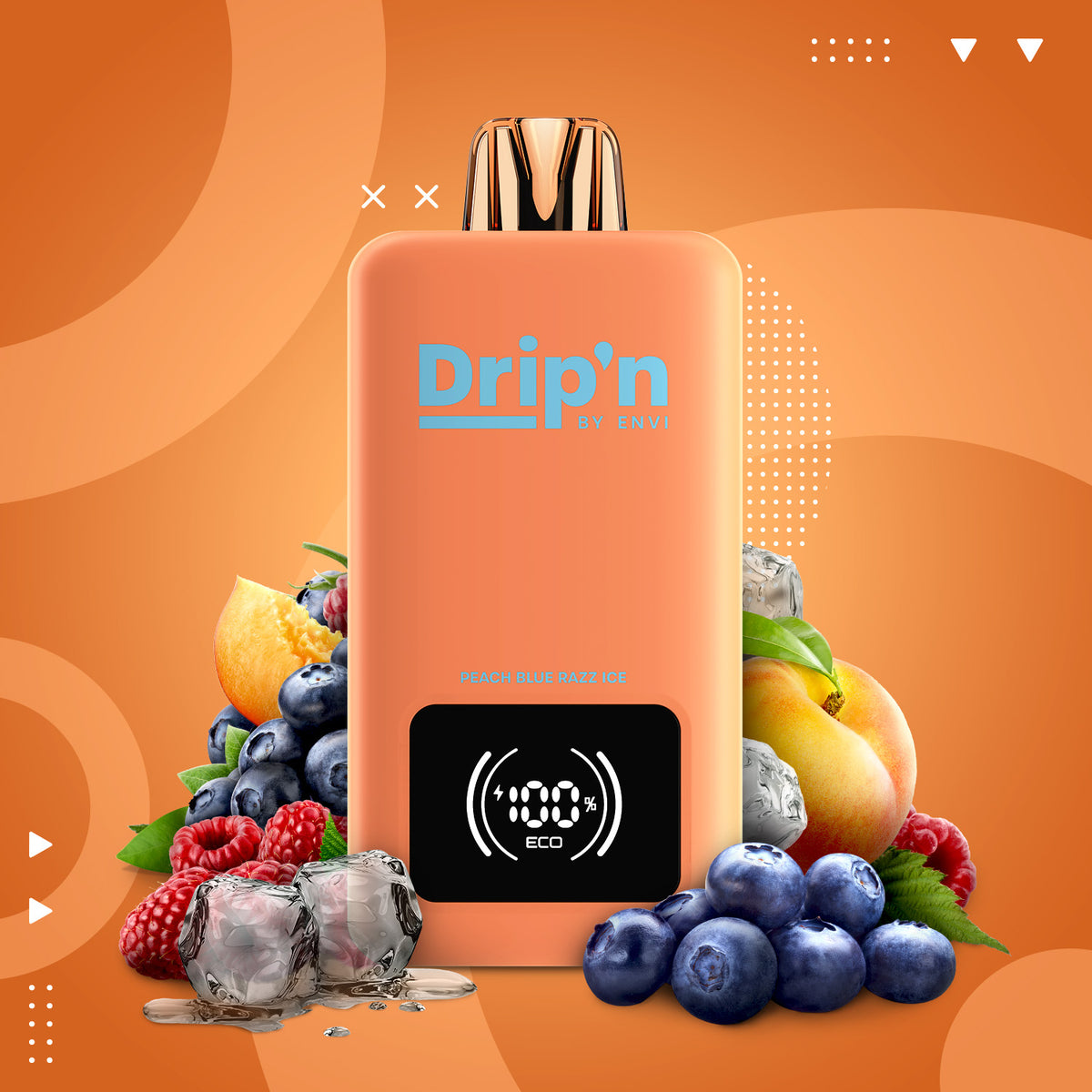 Buy Drip'n by Envi 26ML Disposable - Peach Blue Razz Ice Online