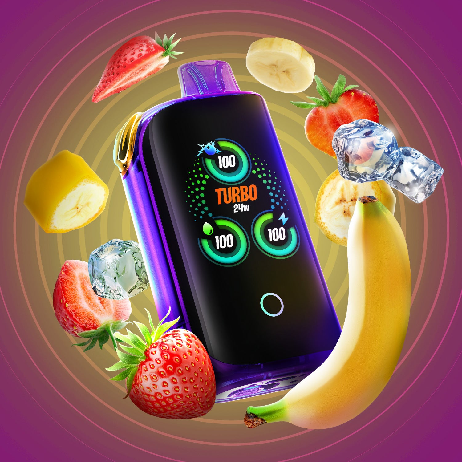 Drip'n X Fasta Blast - Banana Ice + Strawberry – ENVI Vape