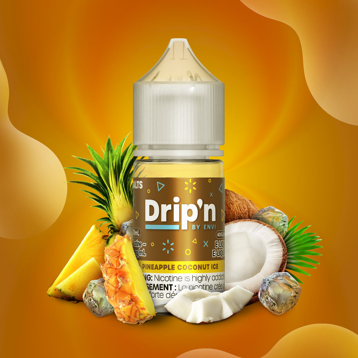 Drip'n E-Liquid - Pineapple Coconut Ice (AB)