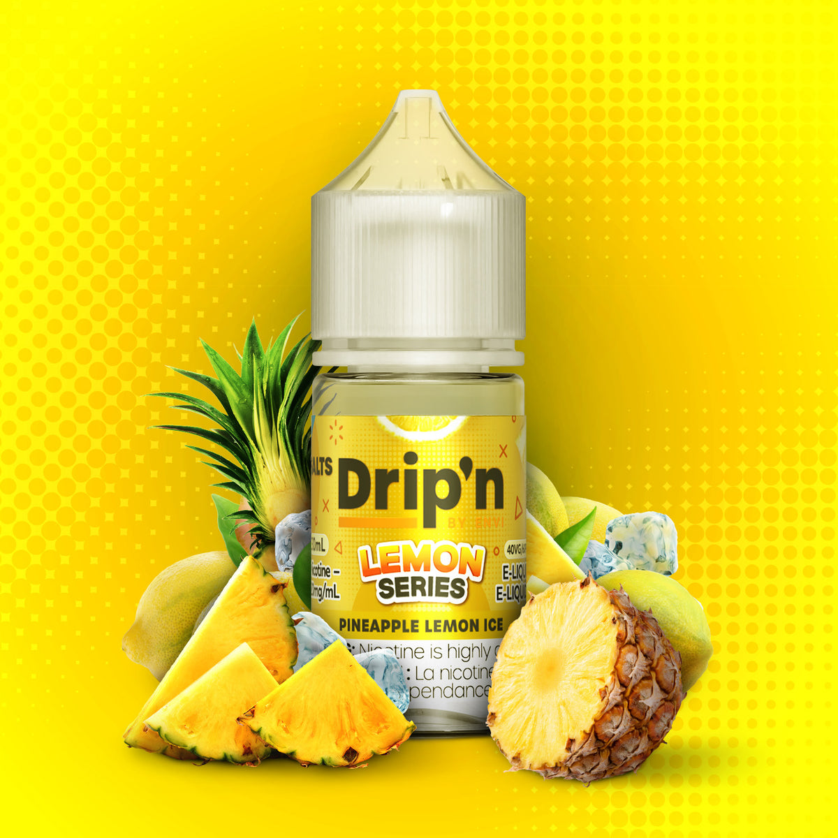 Drip'n Lemon E-Liquid - Pineapple Lemon Ice (AB)