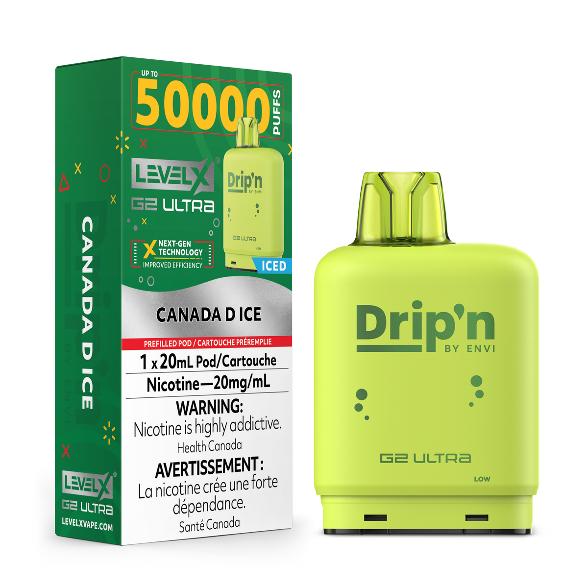 Buy Level X Drip'n G2 Ultra Pod - Canada D Ice Online