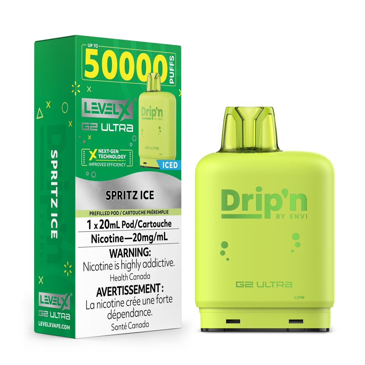 Buy Level X Drip'n G2 Ultra Pod - Spritz Ice Online