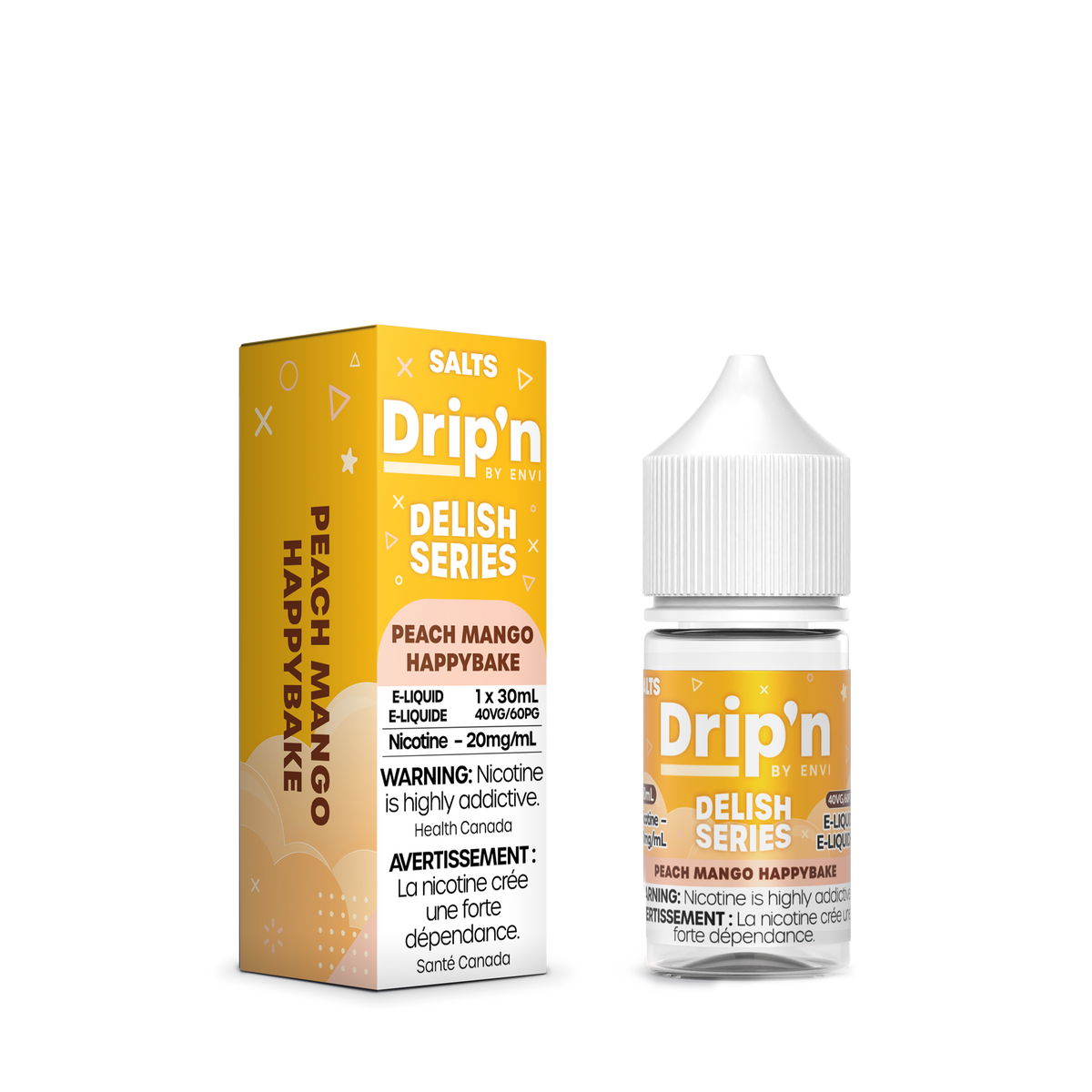 Drip'n Delish E-Liquid - Peach Mango Happybake (AB)