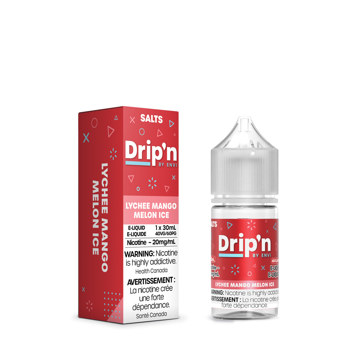 Drip'n by Envi E-Liquid 30mL - Lychee Mango Melon Ice ENVI Vape Drip'n by Envi E-Liquid 30mL - Lychee Mango Melon Ice ENVI Vape