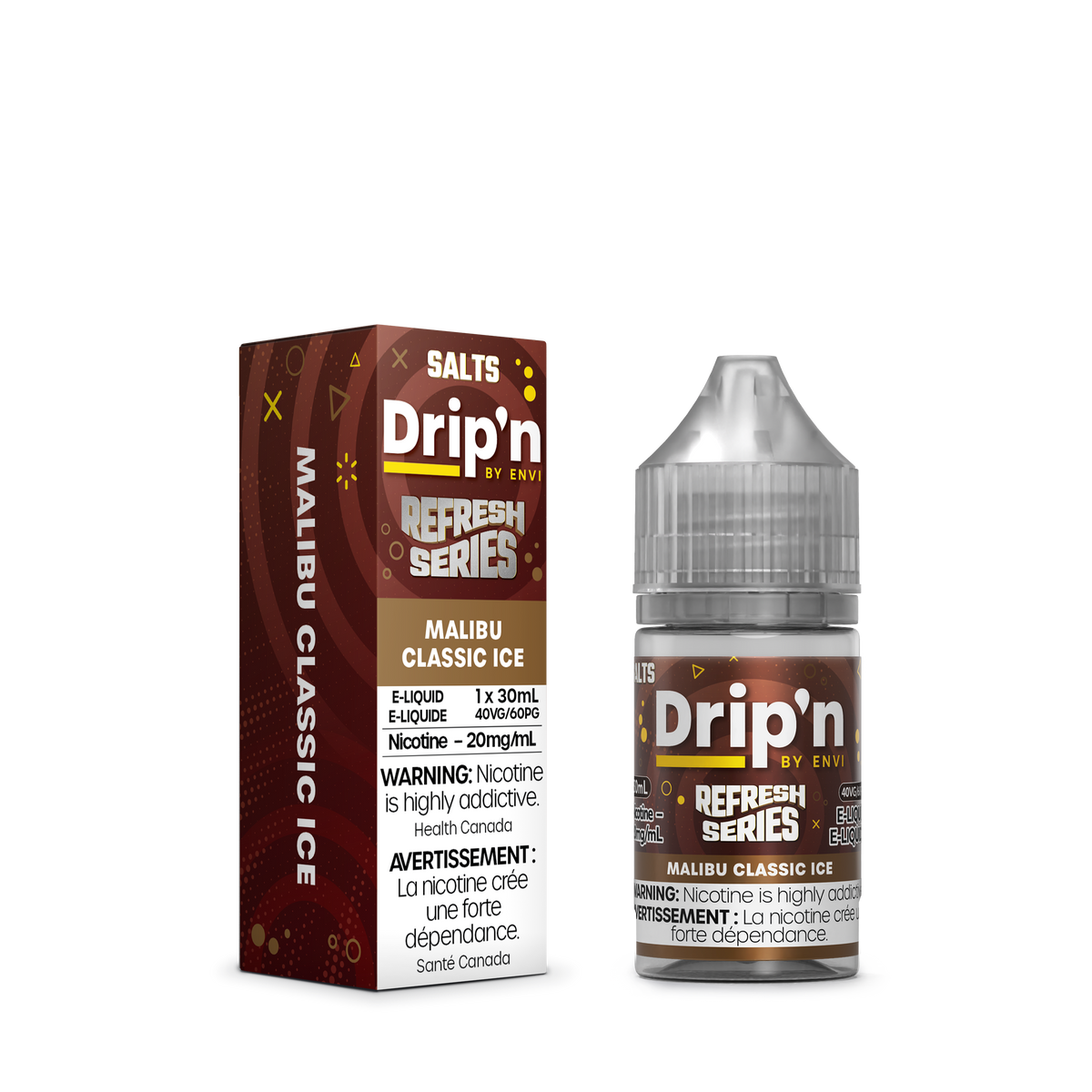 Drip'n by Envi Refresh E-Liquid - Malibu Classic Ice 30mL ENVI Vape Drip'n by Envi Refresh E-Liquid - Malibu Classic Ice 30mL ENVI Vape