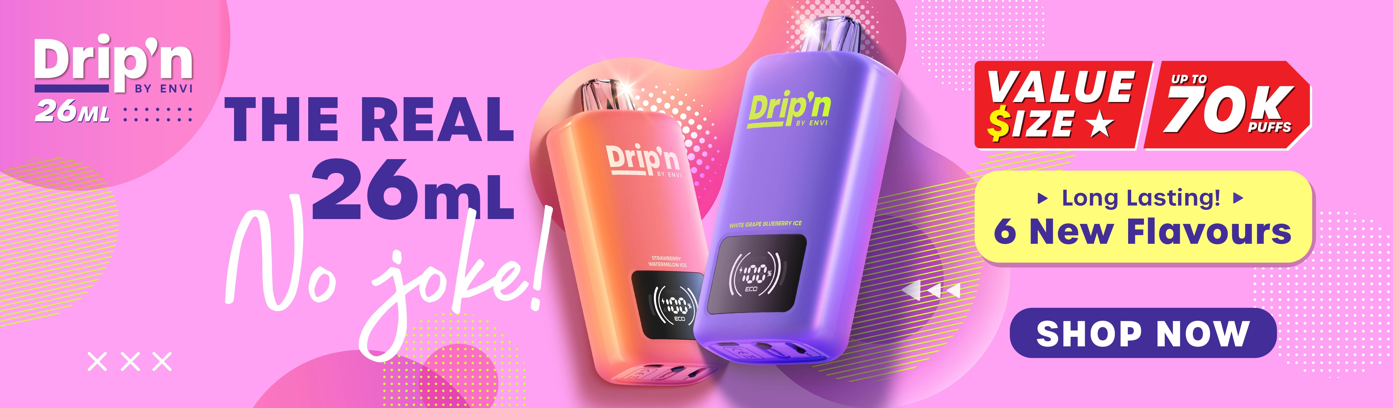 Drip'n by ENVI Vape Official Store Best Disposable Vapes & E-Liquids Drip'n by ENVI Vape Official Store Best Disposable Vapes & E-Liquids