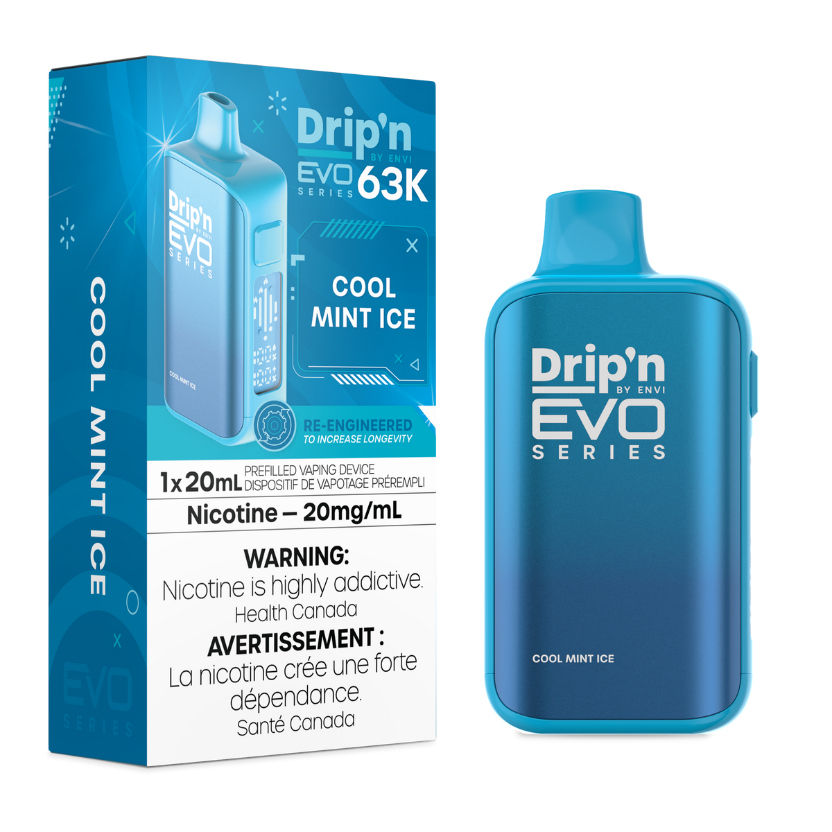 Drip'n by Envi EVO 63K Disposable - Cool Mint Ice