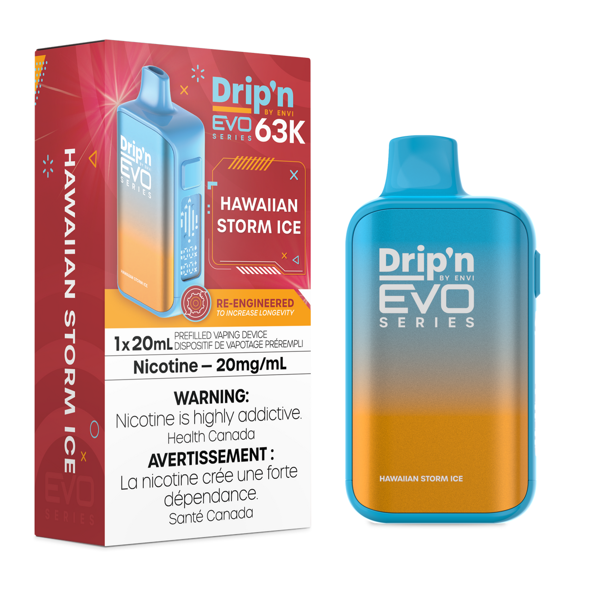 Drip'n by Envi EVO 63K Disposable - Hawaiian Storm Ice