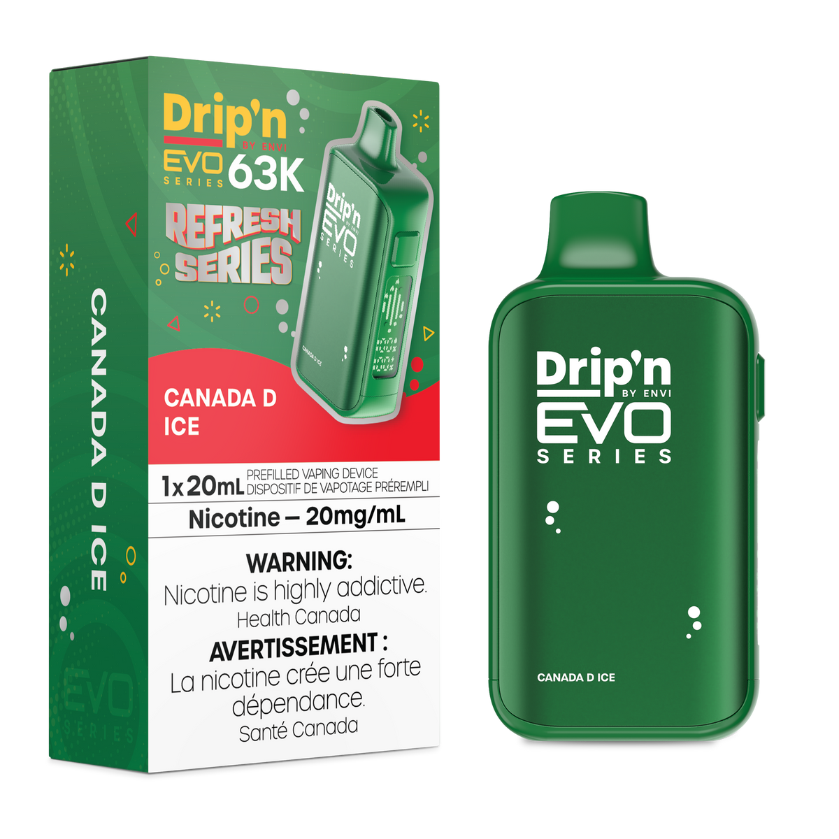 Drip'n by Envi EVO 63K Disposable - Canada D Ice