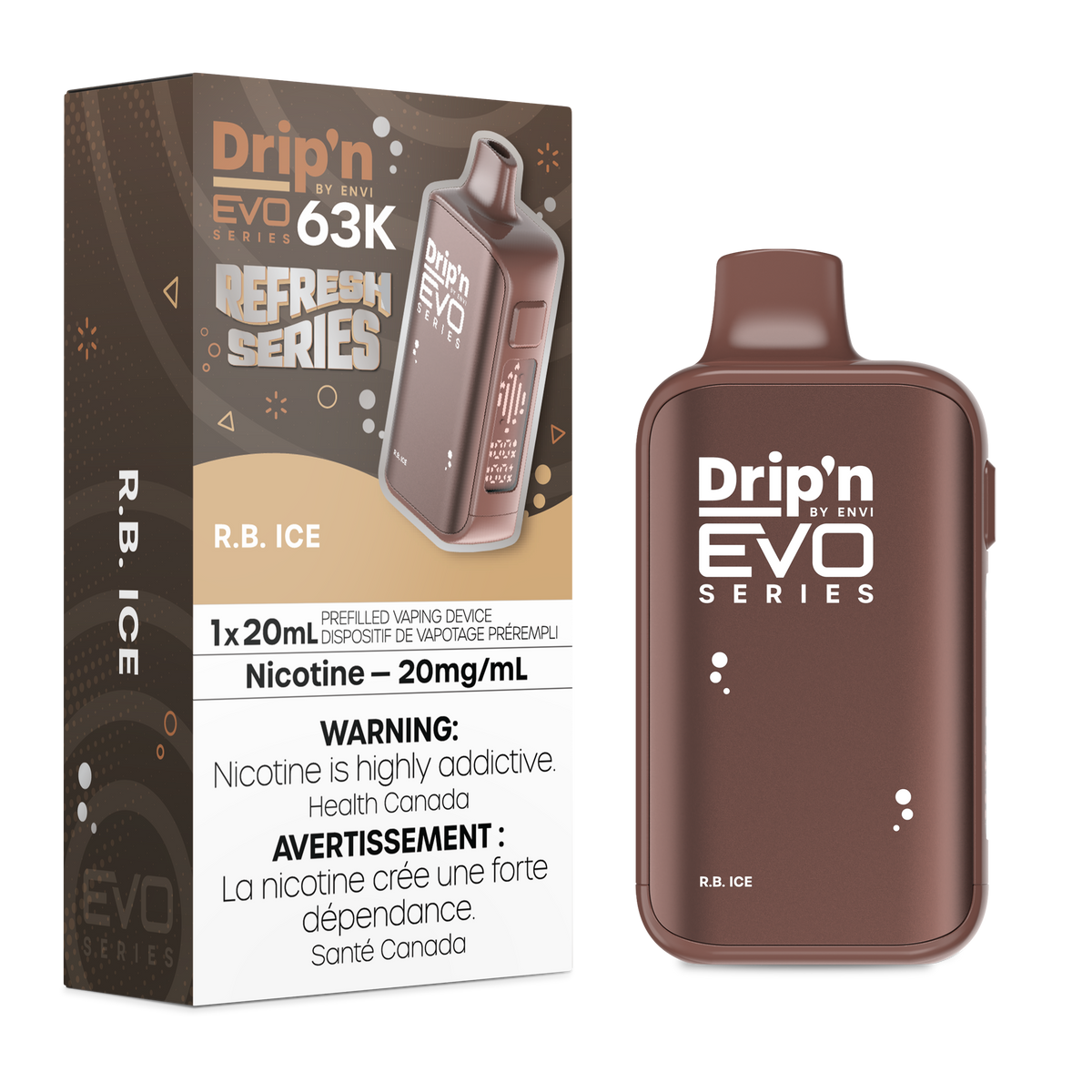 Drip'n by Envi EVO 63K Disposable - R.B. Ice