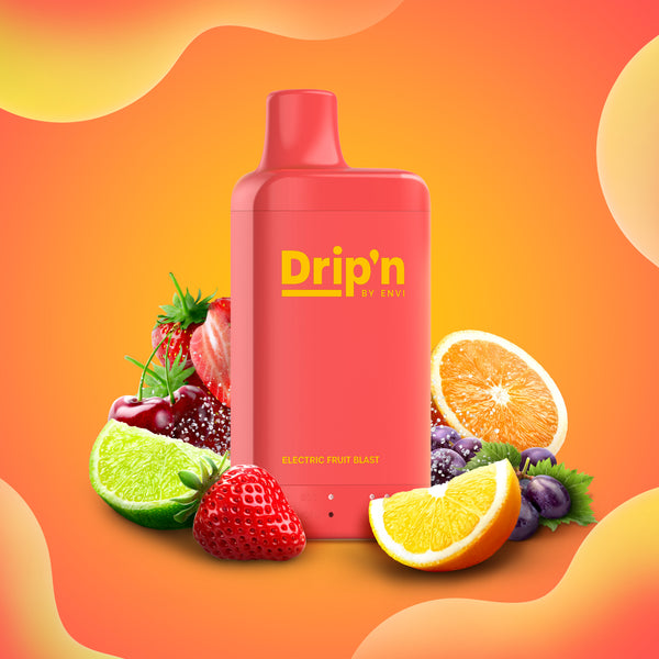 Drip'n by Envi 8ML Disposable Vape - Electric Fruit Blast  ENVI Vape
