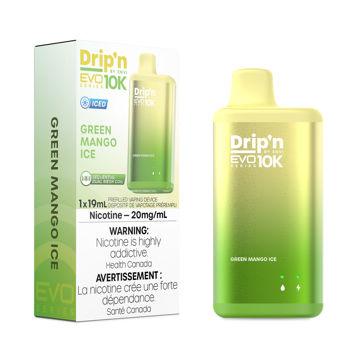 Buy Drip'n by Envi EVO Series 10k - Green Mango Ice Online