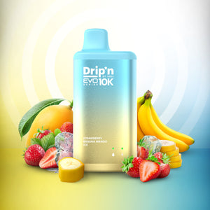 Drip'n by Envi EVO Series 10k - Strawberry Banana Mango Ice (ON)