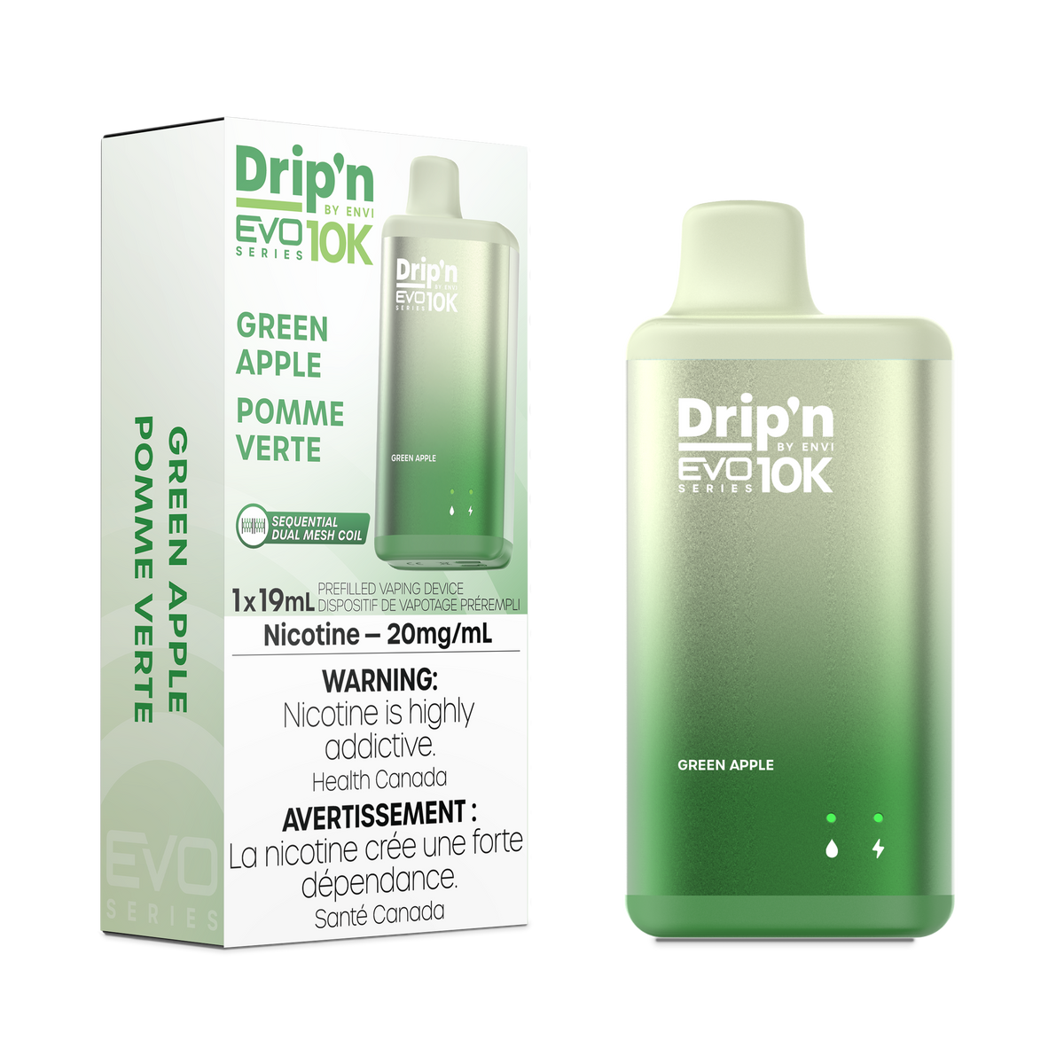 Drip'n by Envi EVO Series 10k - Green Apple (ON)