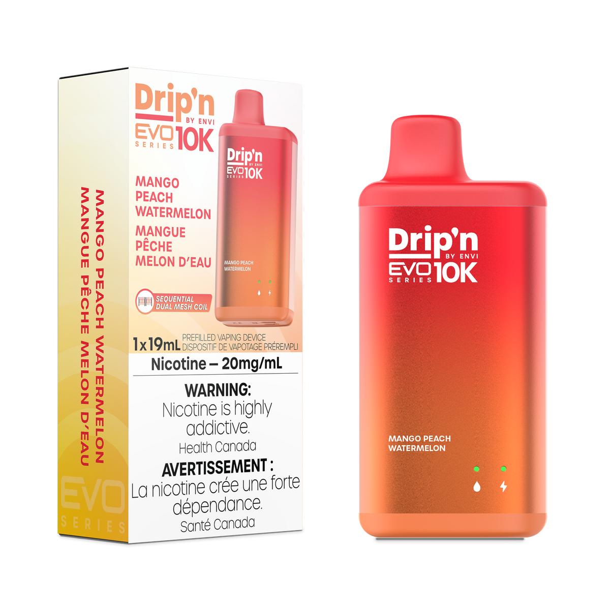 Drip'n by Envi EVO Series 10k - Mango Peach Watermelon