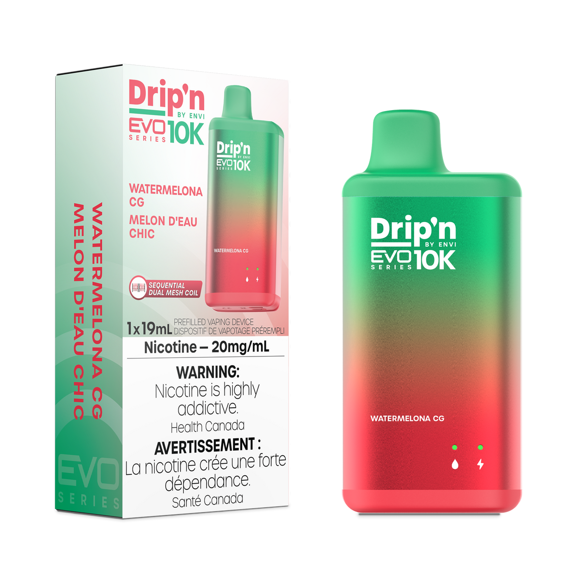 Drip'n by Envi EVO Series 10k - Watermelona CG