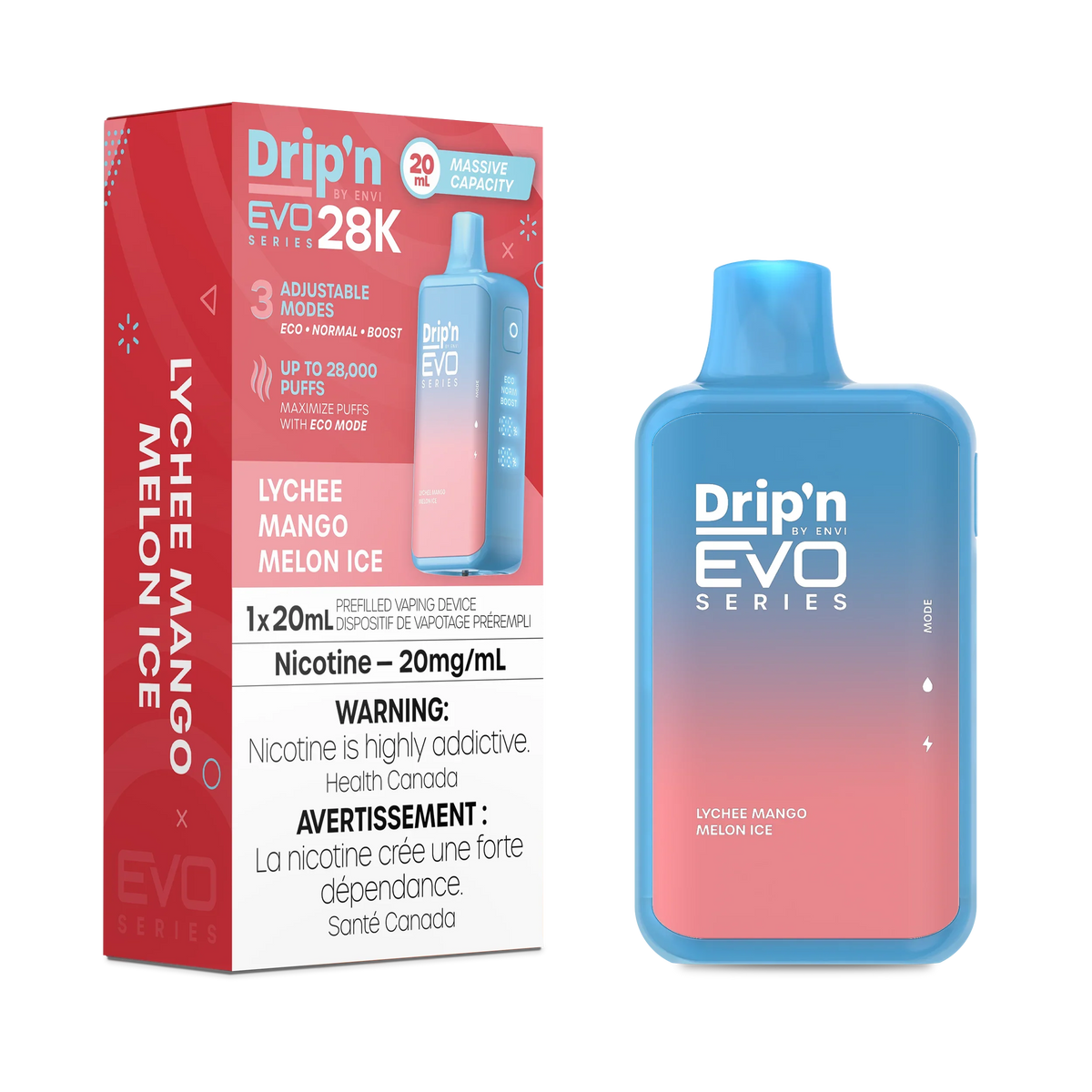 Drip'n by Envi EVO Series 28k - Lychee Mango Melon lce (MB)