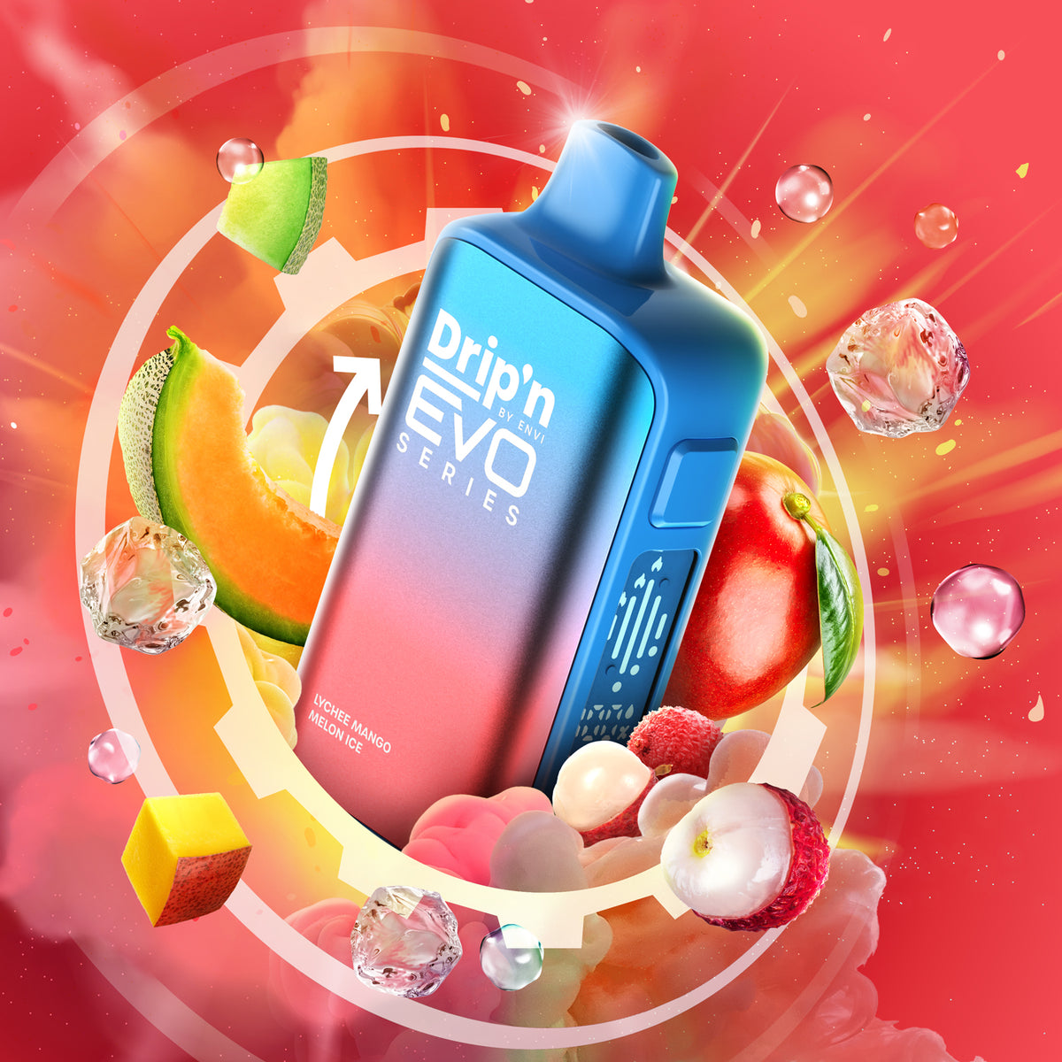 Drip'n by Envi EVO 63K Disposable - Lychee Mango Melon Ice (AB)