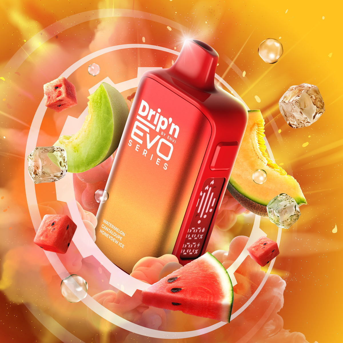 Drip'n by Envi EVO 63K Disposable - Watermelon Cantaloupe Honeydew Ice (MB)