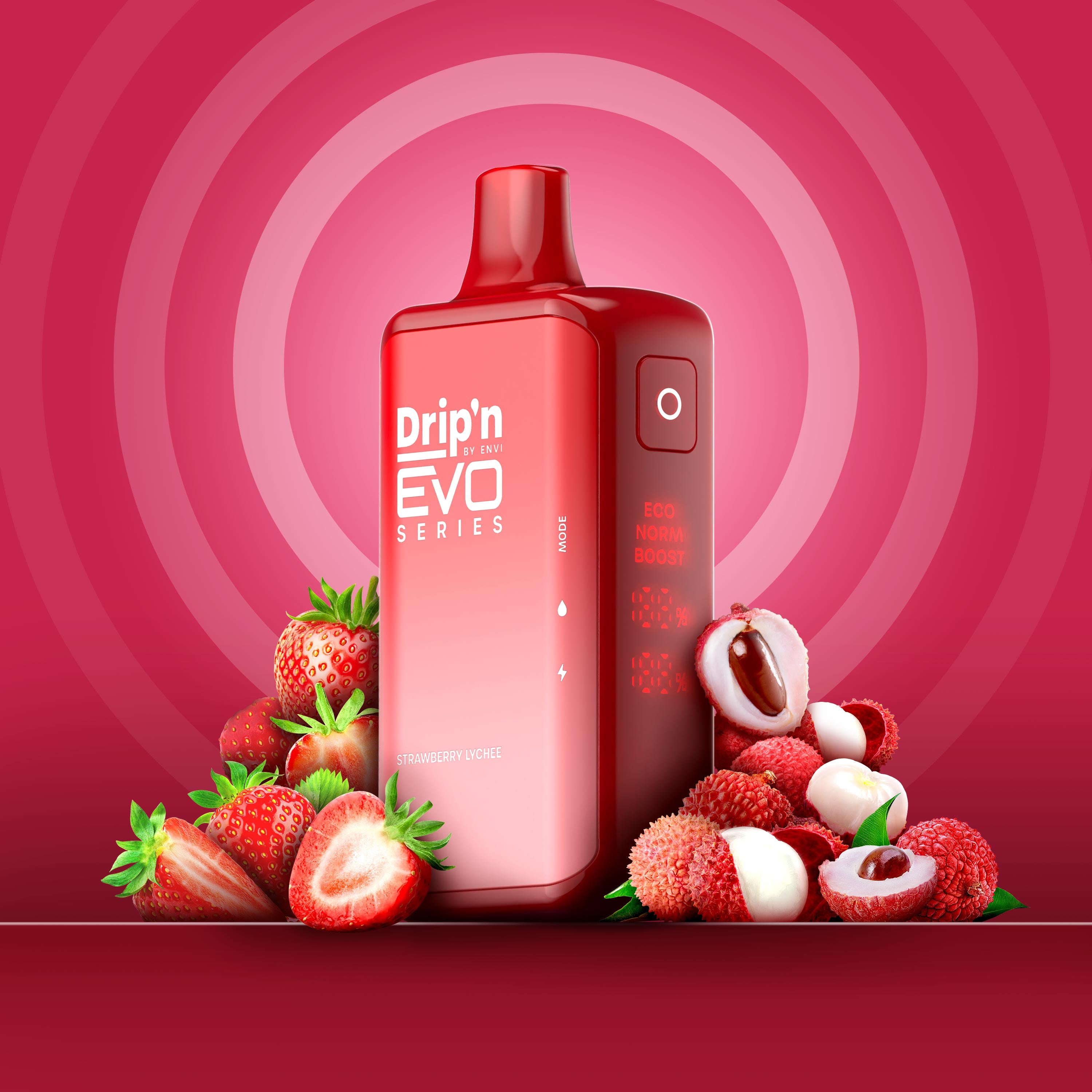 Drip'n EVO 28K Strawberry Lychee – 28,000 Puff Disposable Vape – ENVI Vape
