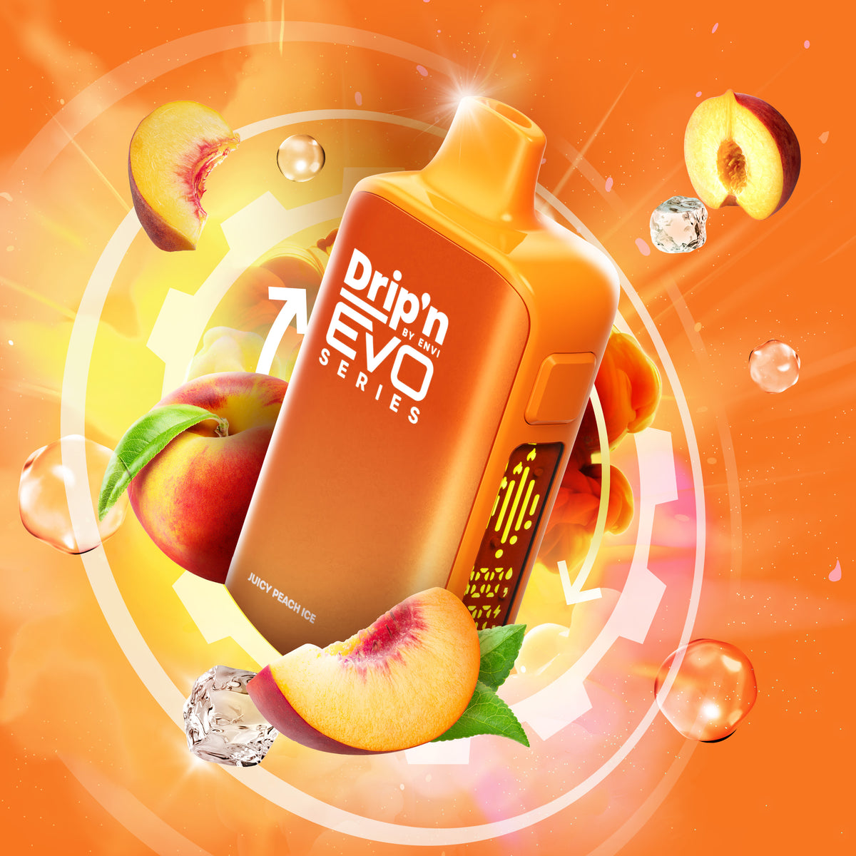 Drip'n by Envi EVO 63K Disposable - Juicy Peach Ice (MB)