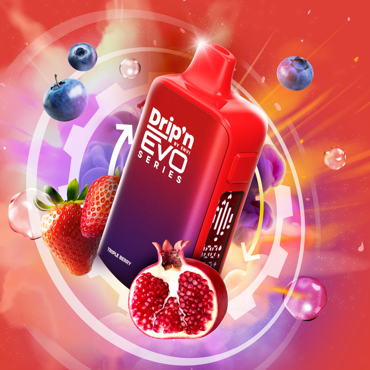 Drip'n by Envi EVO 63K Disposable - Triple Berry (AB)