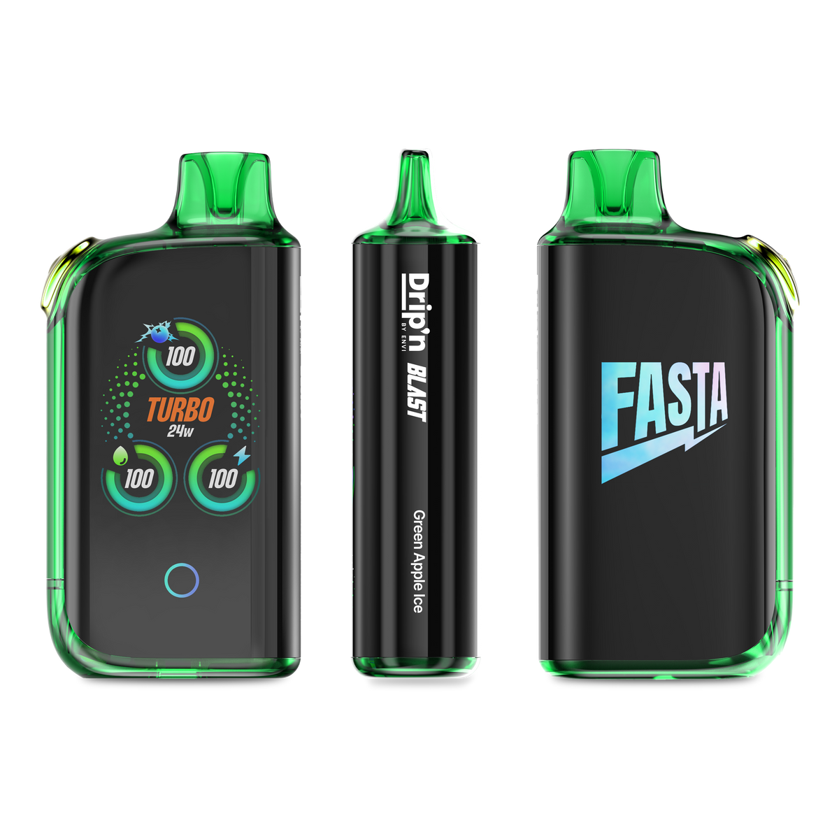 Drip'n X Fasta Blast - Green Apple Ice (Sour) (AB)