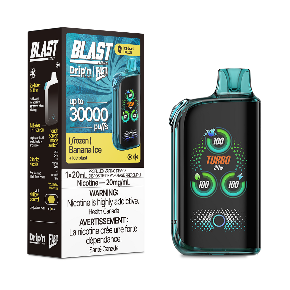 Drip'n X Fasta Blast - Banana Ice (AB)