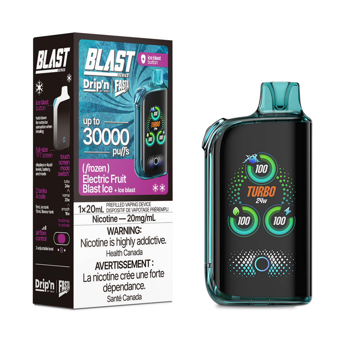 Drip'n X Fasta Blast - Electric Fruit Blast Ice (AB)