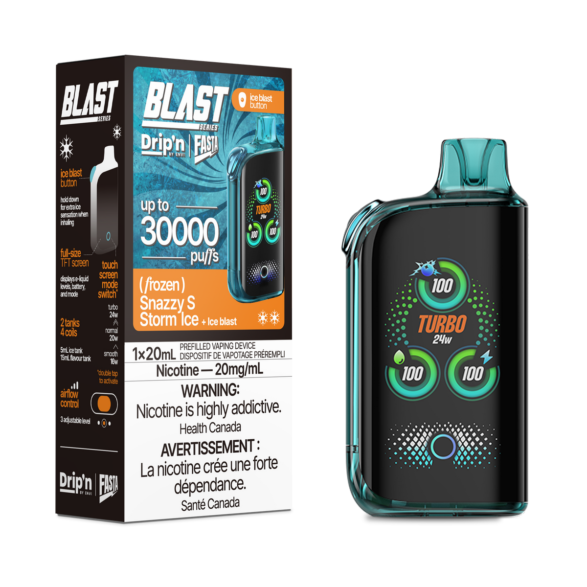 Drip'n X Fasta Blast - Snazzy S Storm Ice (ON)