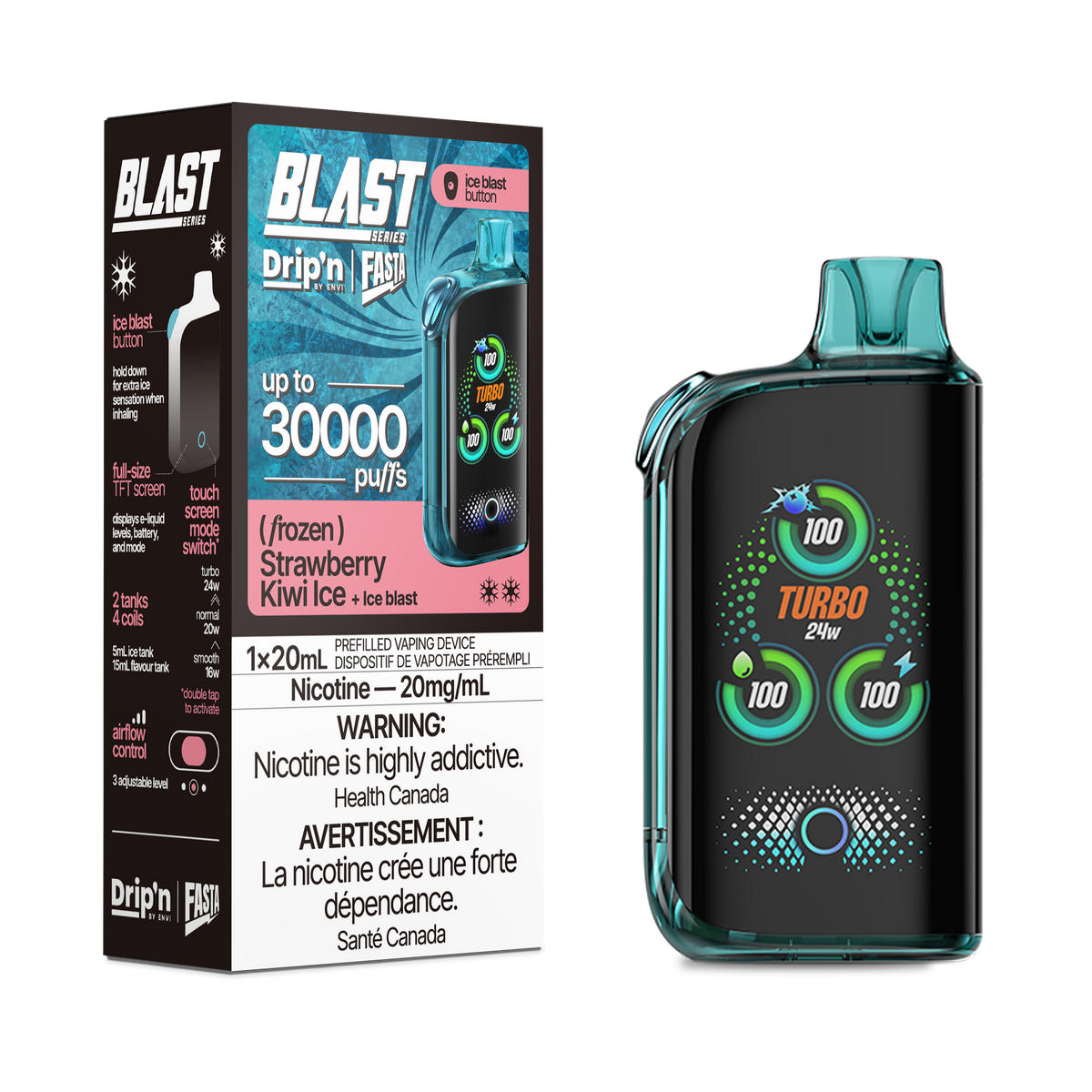 Buy Drip'n X Fasta Blast - Strawberry Kiwi Ice (AB) Online