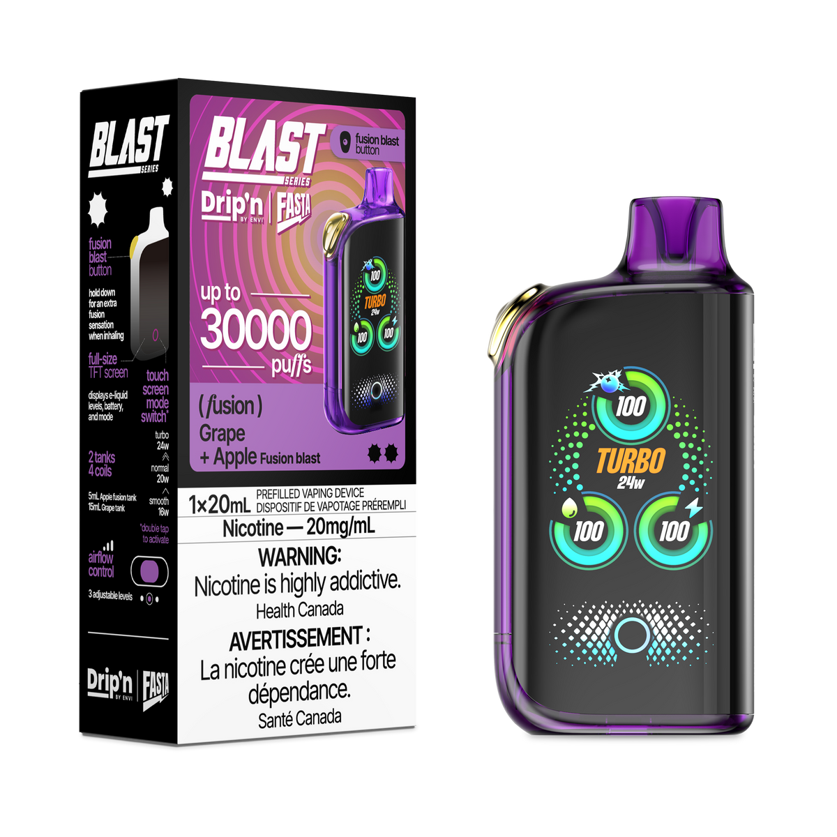 Drip'n X Fasta Blast - Grape + Apple (AB)
