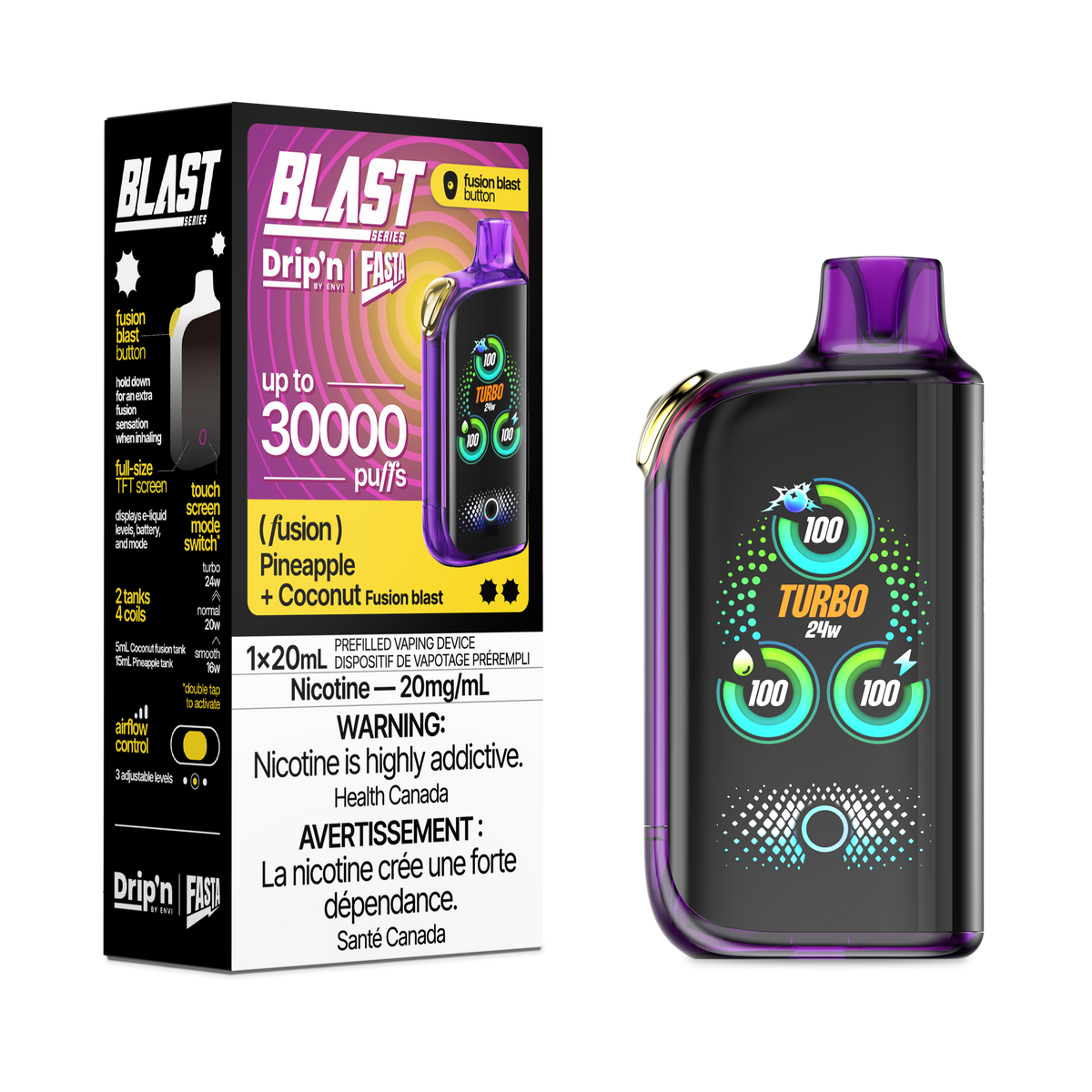 Buy Drip'n X Fasta Blast - Pineapple + Coconut (MB) Online