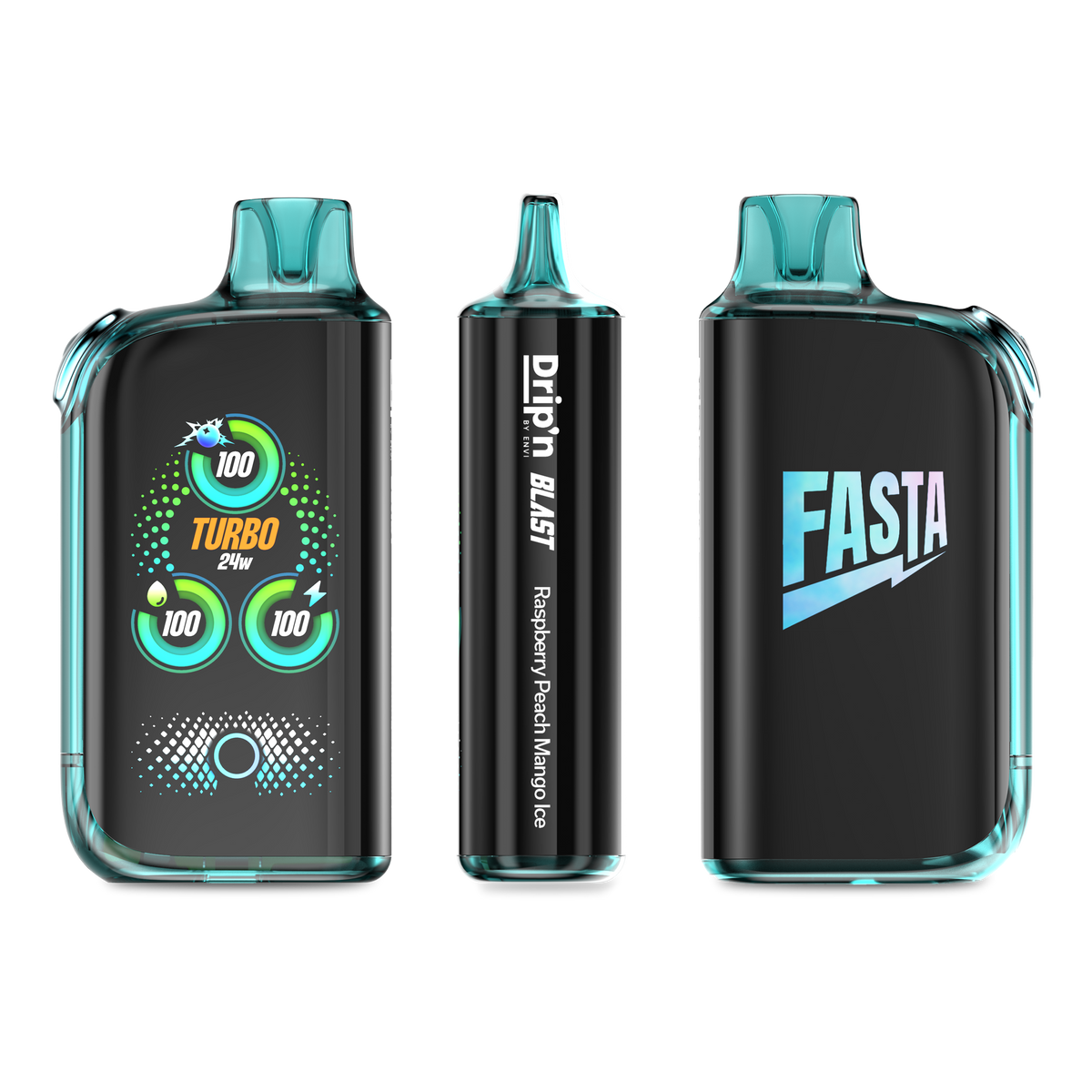 Drip'n X Fasta Blast - Raspberry Peach Mango Ice