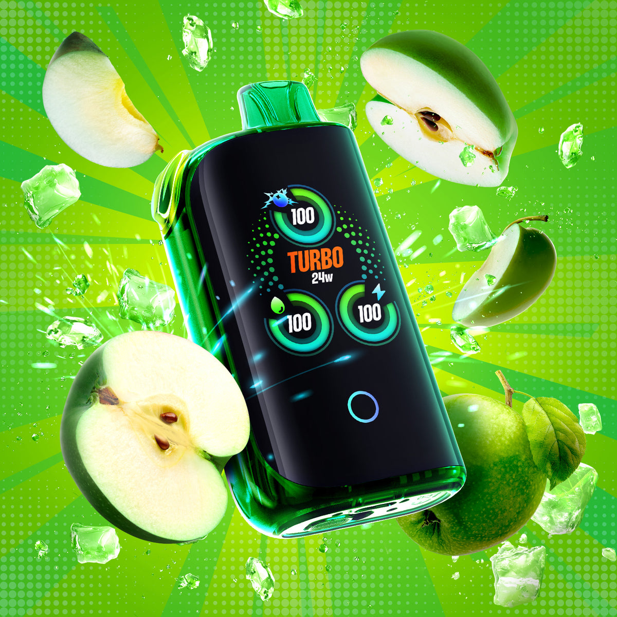 Drip'n X Fasta Blast - Green Apple Ice (Sour) (AB)