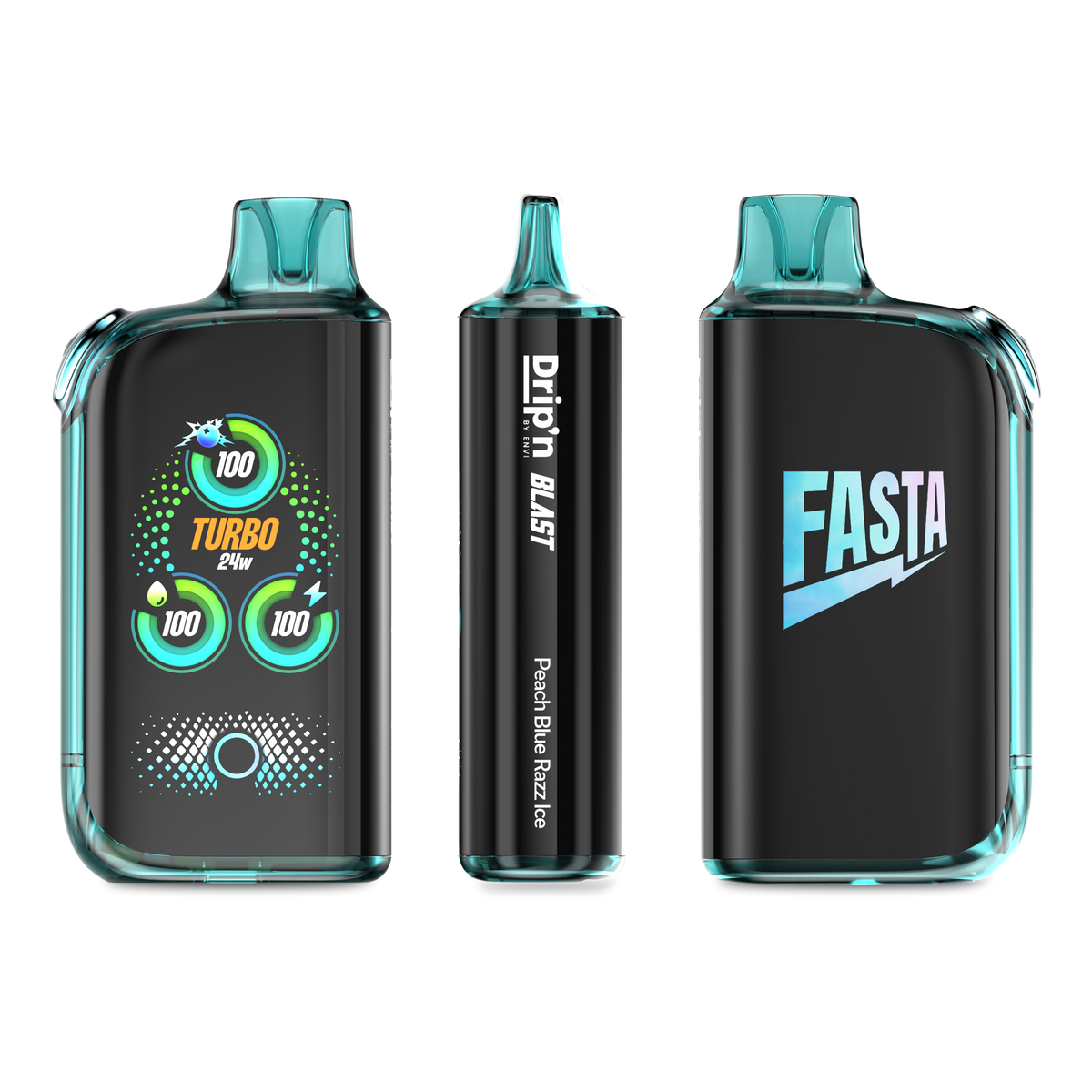 Drip'n X Fasta Blast - Peach Blue Razz Ice (MB)
