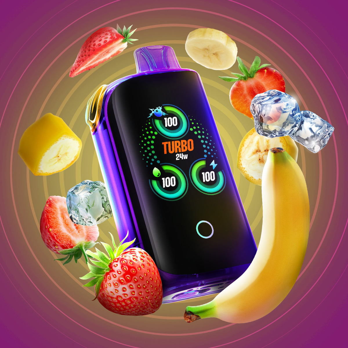 Drip'n X Fasta Blast - Banana Ice + Strawberry (ON)