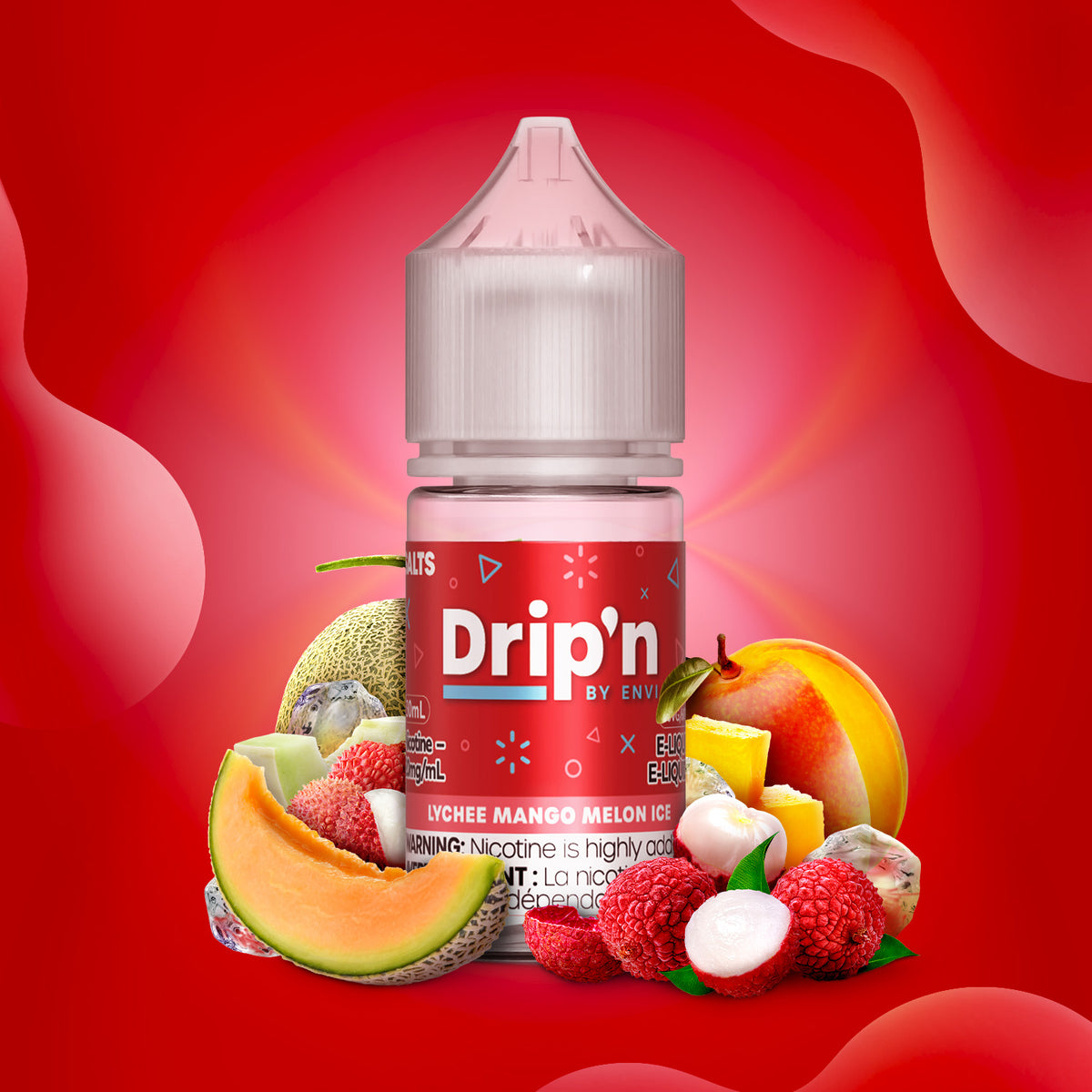 Drip'n by Envi E-Liquid 30mL - Lychee Mango Melon Ice ENVI Vape Drip'n by Envi E-Liquid 30mL - Lychee Mango Melon Ice ENVI Vape
