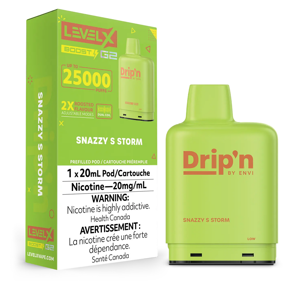 Buy Level X Drip'n Boost G2 Pod - Snazzy S Storm (AB) Online