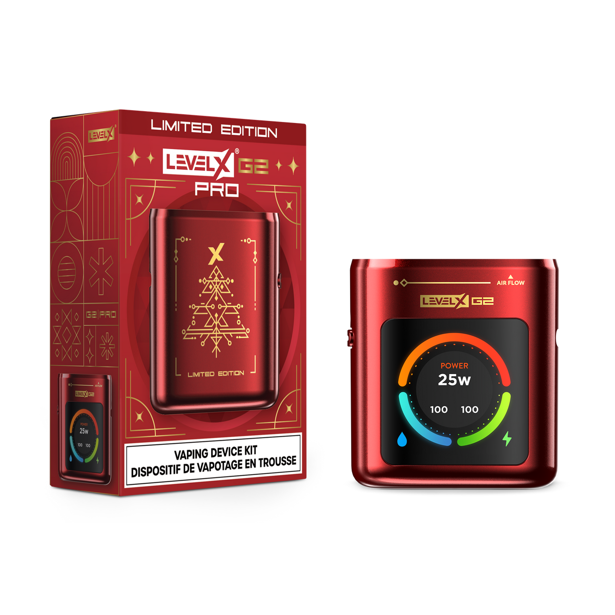 Redd G2 Control Box Level X G2 Pro Device Kit 1000 Limited Edition - Winter Red – ENVI Vape