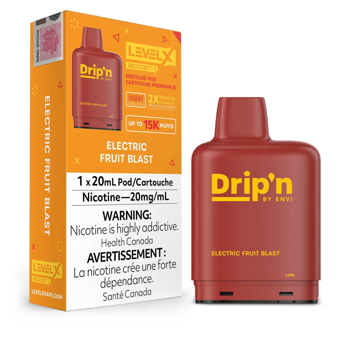 Buy Level X Drip'n Boost G2 Pod - Electric Fruit Blast (AB) Online