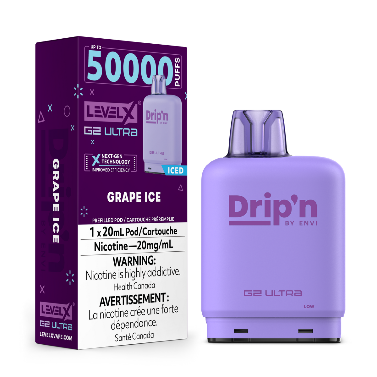 Level X Drip'n G2 Ultra Pod - Grape Ice